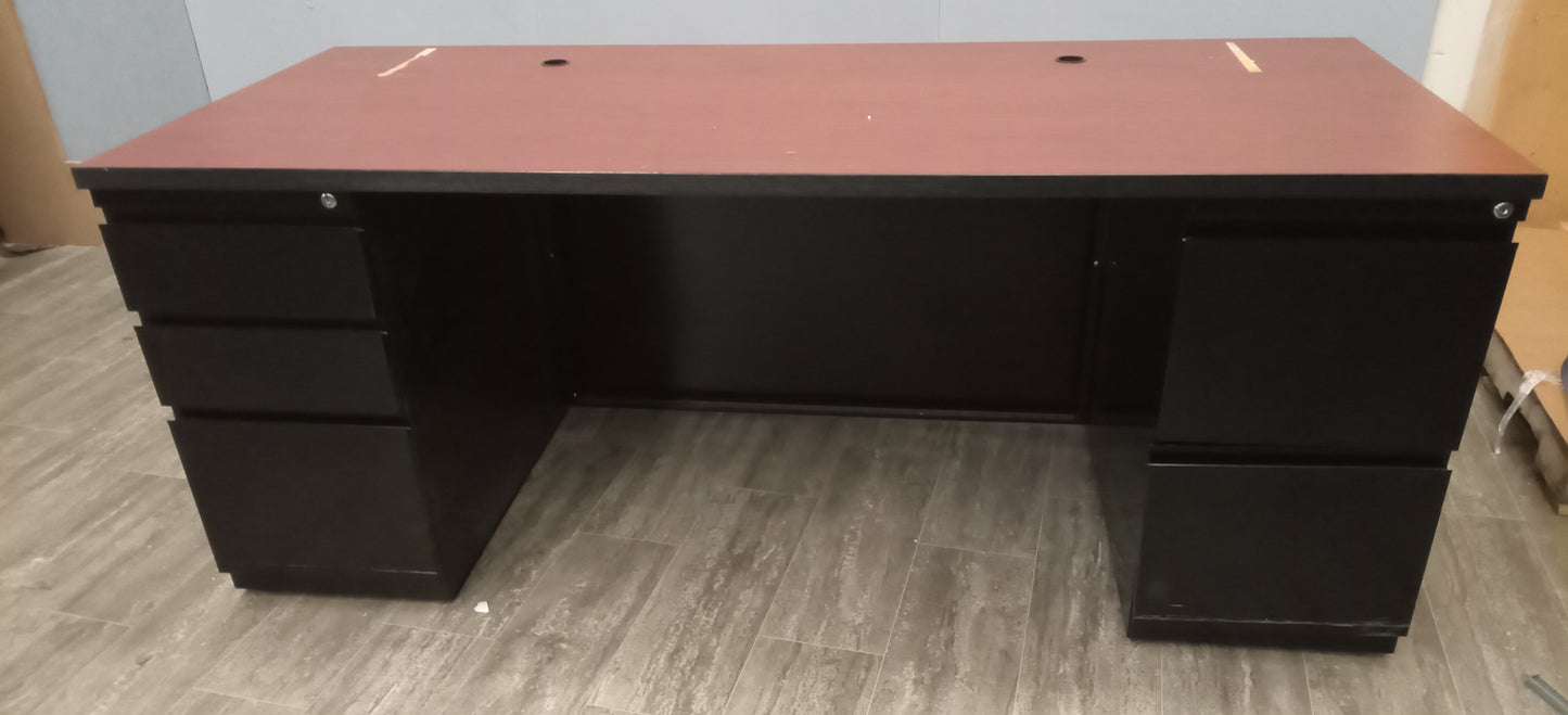 Desk, Double Pedestal, Metal