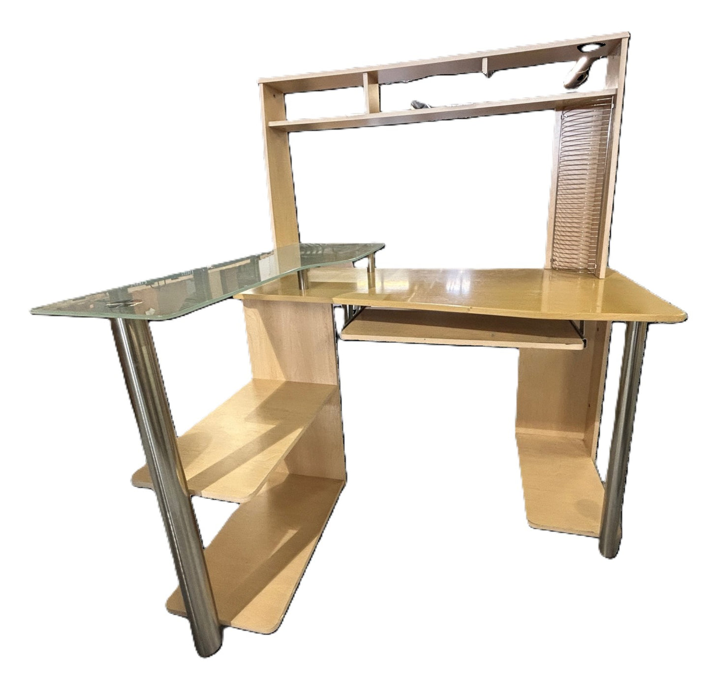 Computer Desk with Hutch