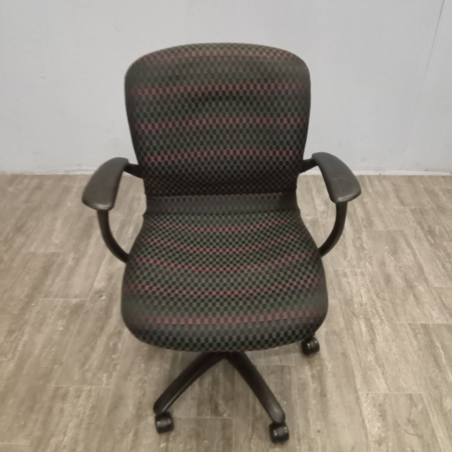 Desk Chair - Black Patterned